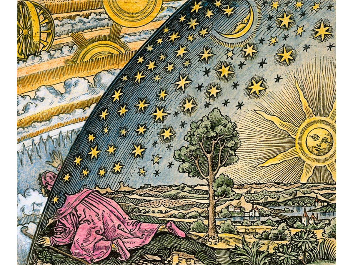 Der Wanderer am Weltenrand, Camille Flammarion, 1888 Der Wanderer am Weltenrand, Camille Flammarion, 1888